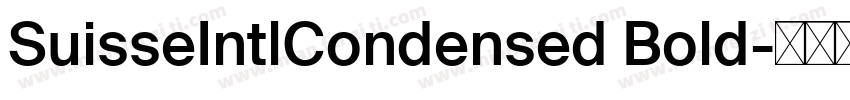 SuisseIntlCondensed Bold字体转换